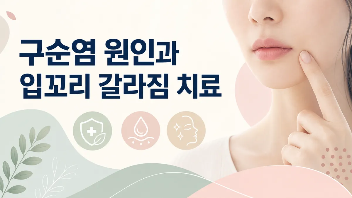 구순염 원인과 입꼬리 갈라짐 치료