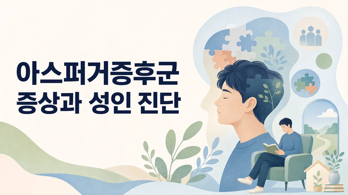 아스퍼거증후군 증상과 성인 진단