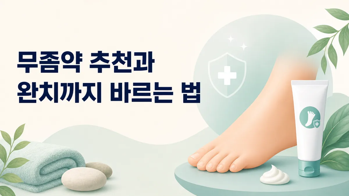 무좀약 추천과 완치까지 바르는 법
