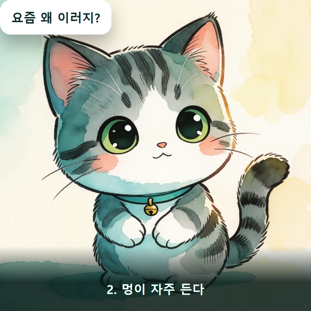 웹툰 2컷 — 2. 멍이 자주 든다 (요즘 왜 이러지?)