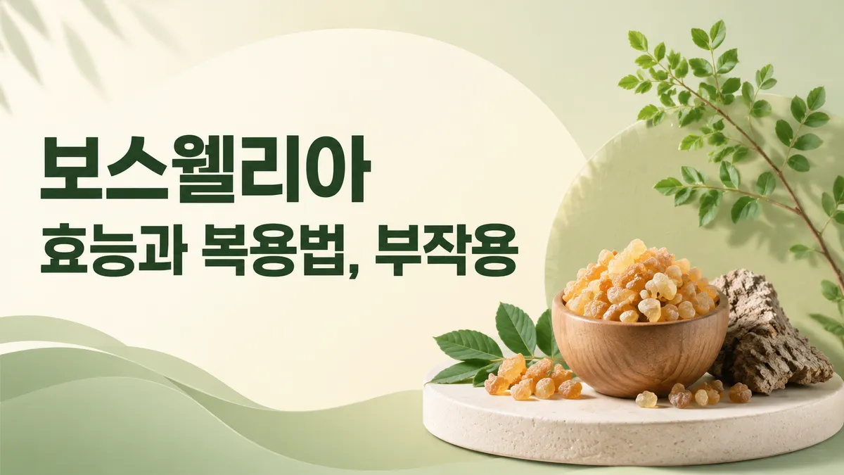 보스웰리아 효능, 관절 근거는 어디까지인가