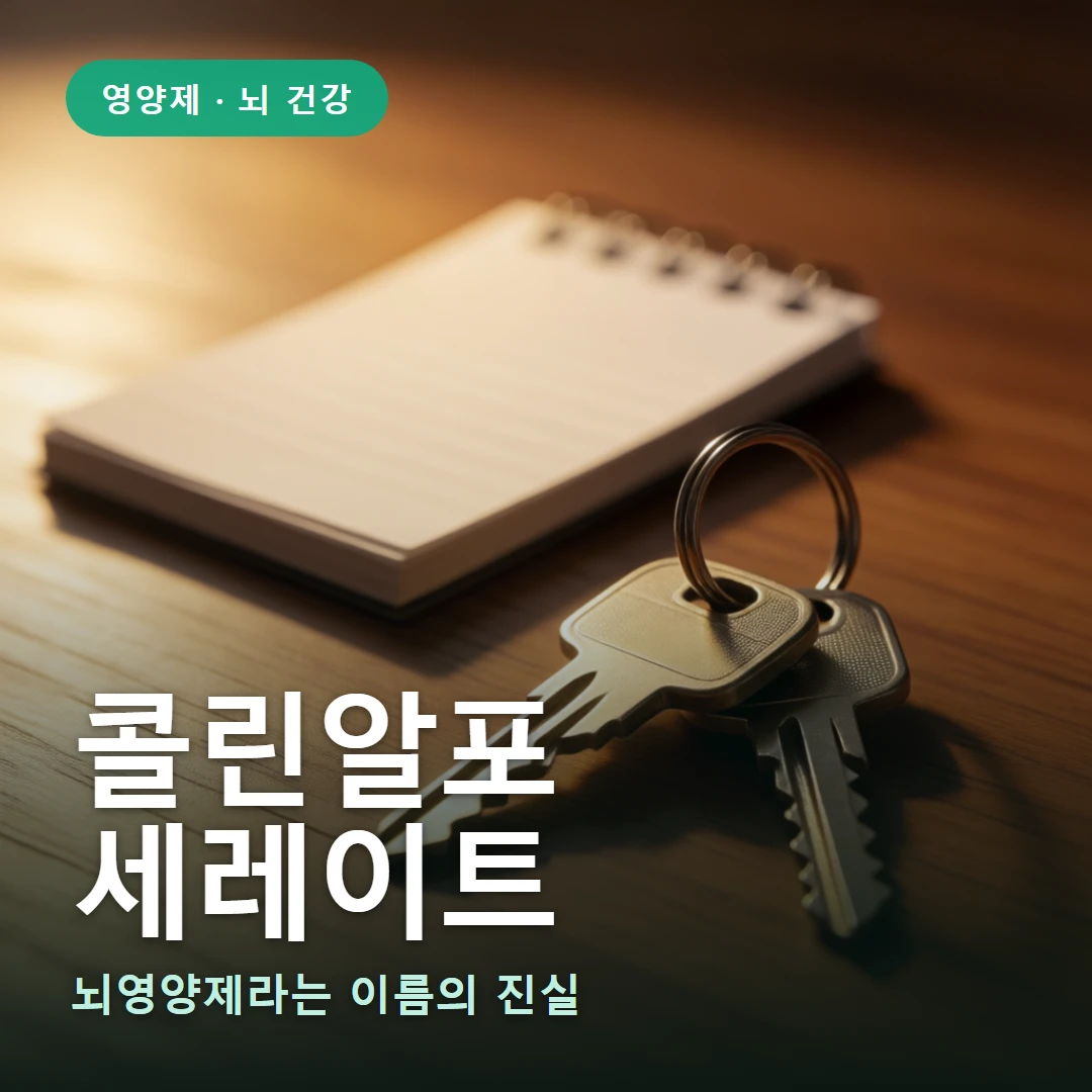 콜린알포세레이트 요약 표지 — 뇌영양제라는 이름의 진실