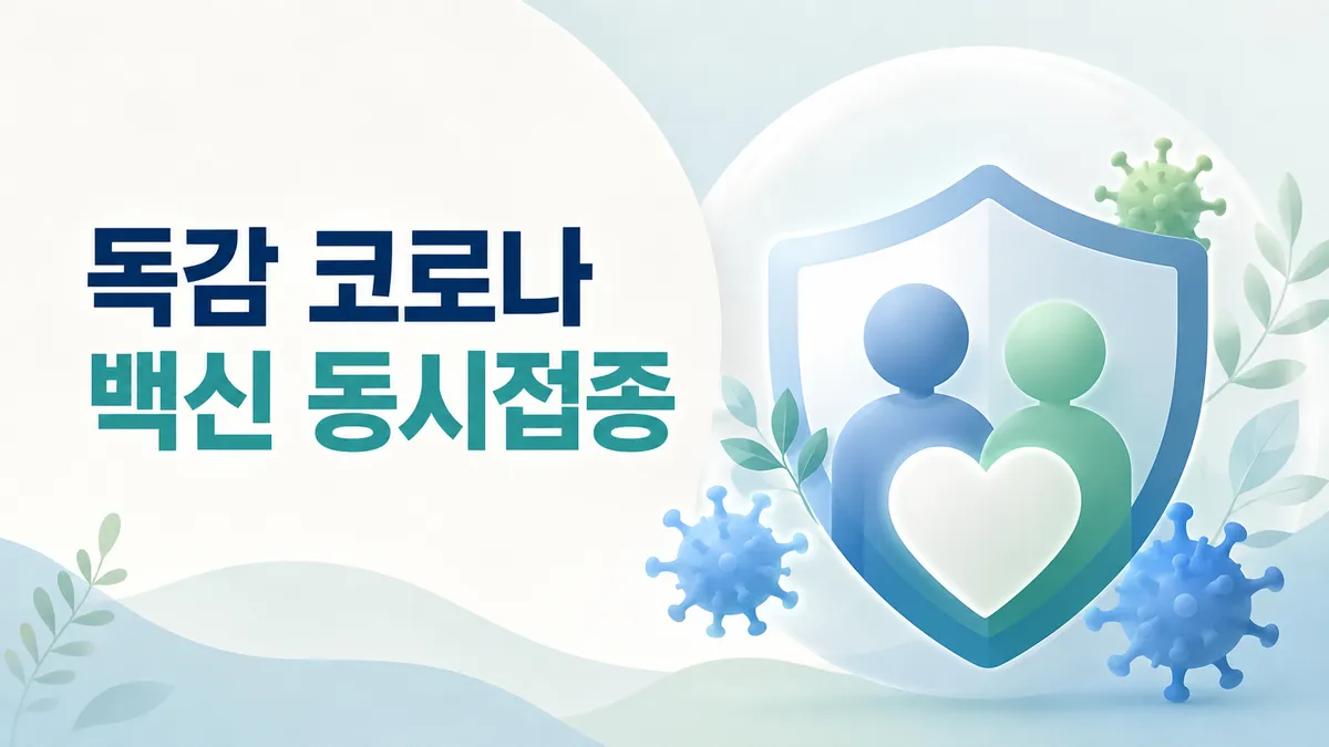 독감과 코로나 백신 같은 날 맞아도 될까