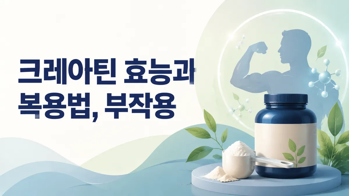 크레아틴 효능과 복용법, 근거는 어디까지인가