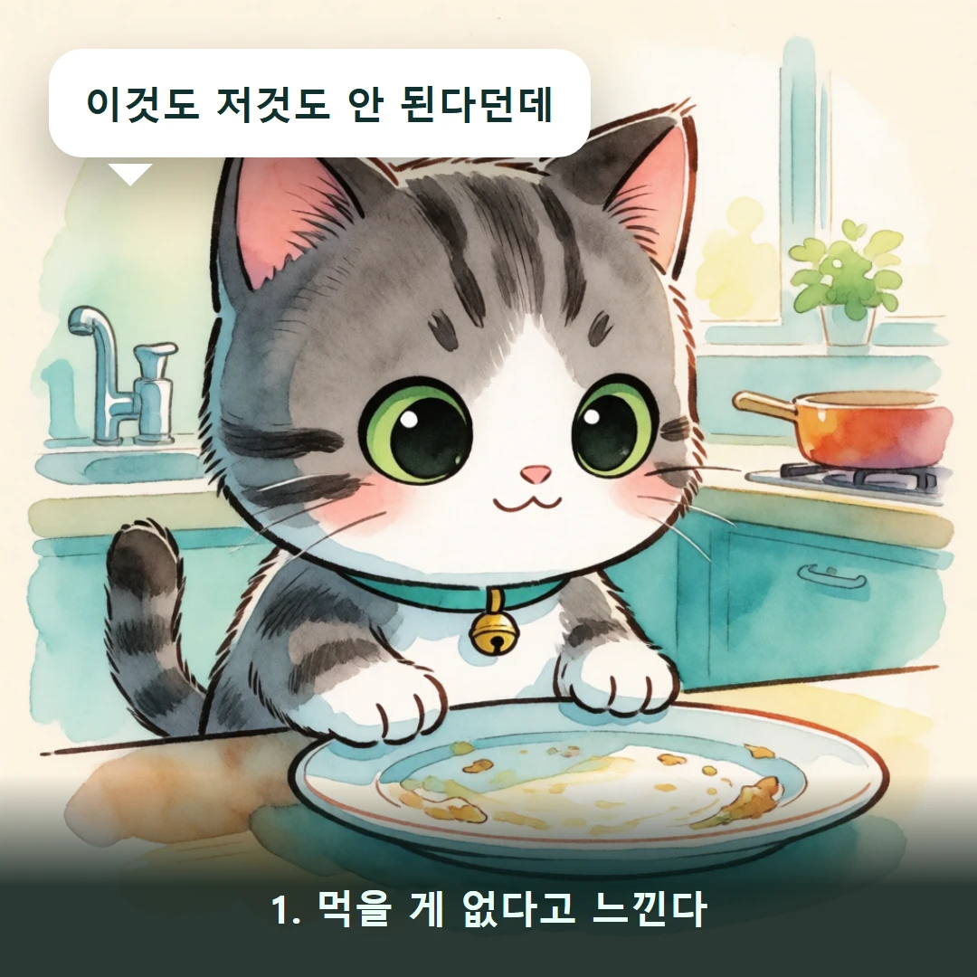 웹툰 1컷 — 1. 먹을 게 없다고 느낀다 (이것도 저것도 안 된다던데)