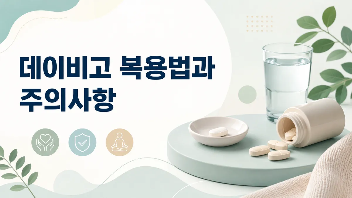 데이비고 복용법과 주의사항
