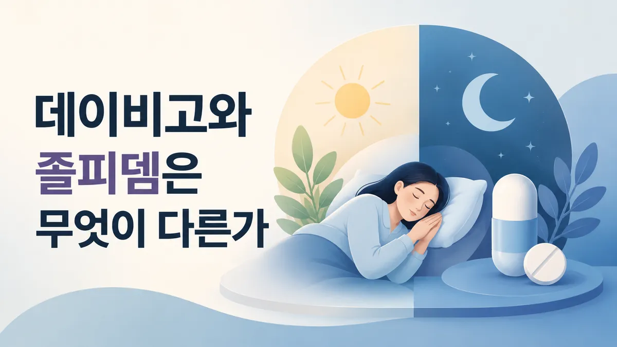 데이비고와 졸피뎀은 무엇이 다른가