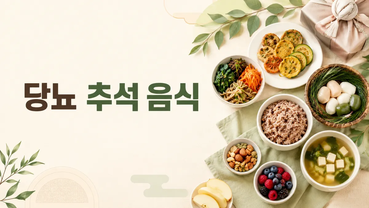 당뇨인 추석 음식, 혈당 덜 올리는 순서와 양