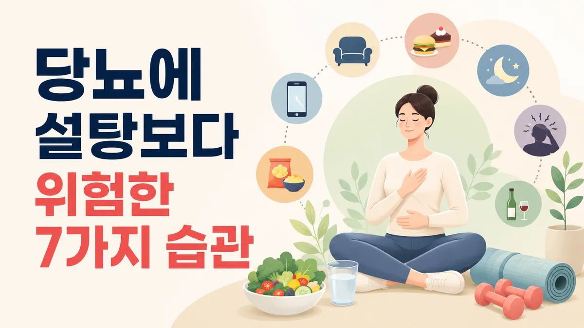 당뇨에 설탕보다 위험한 7가지 습관