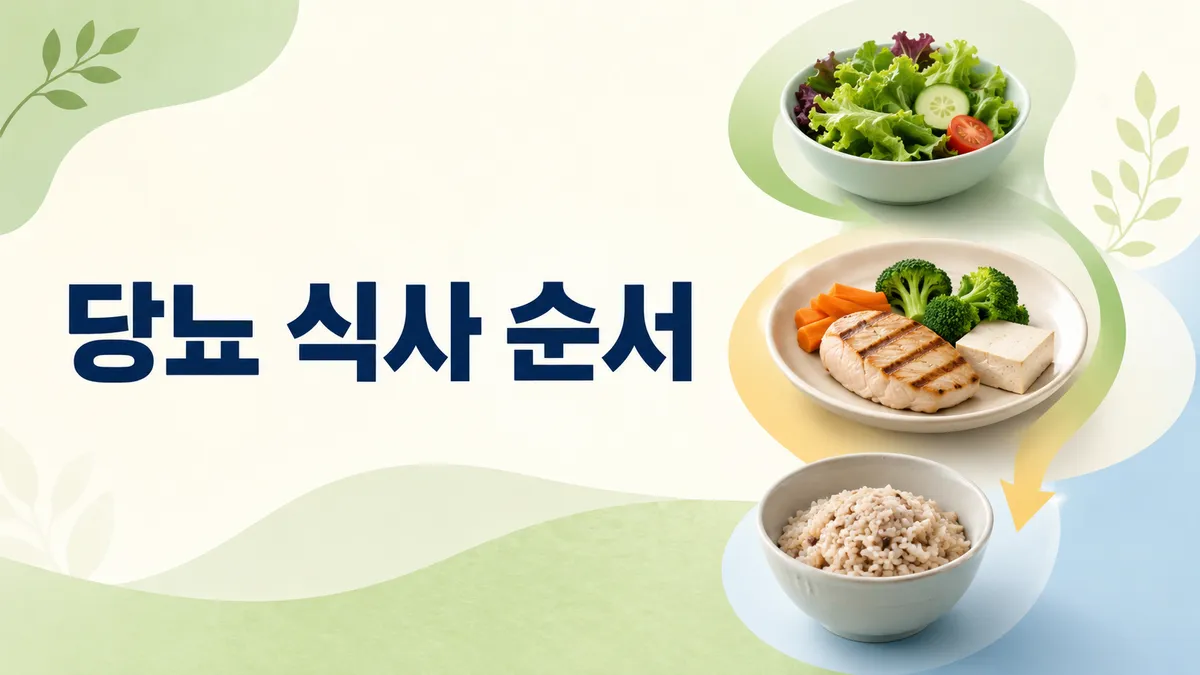 당뇨 식사 순서, 혈당 안정시키는 비결