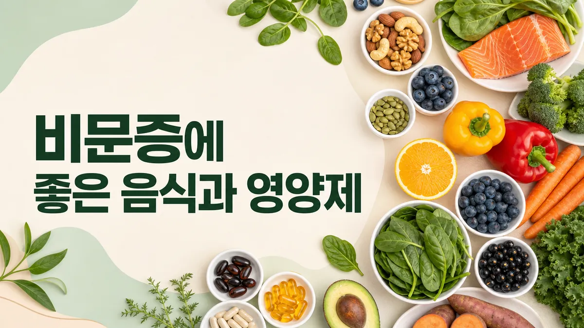 비문증에 좋은 음식과 영양제