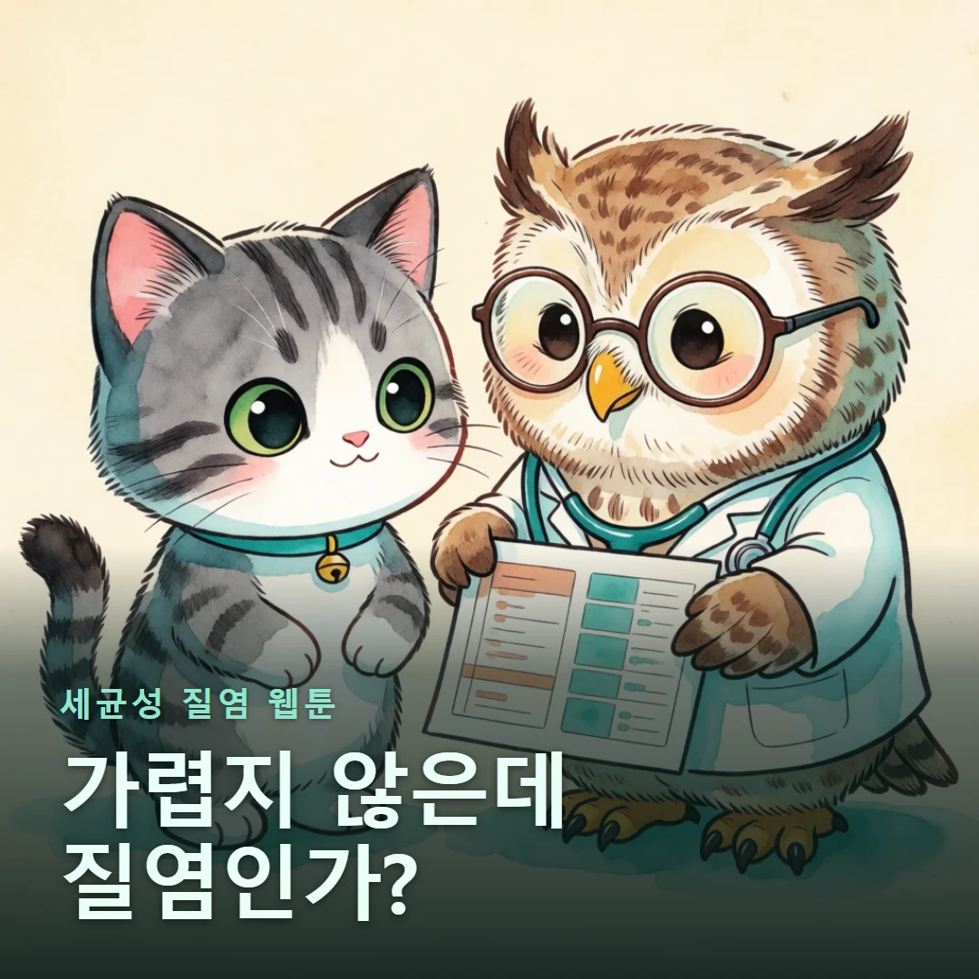 세균성 질염 웹툰 표지 — 가렵지 않은데 질염인가?
