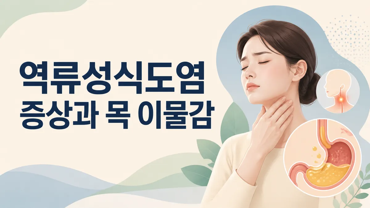 역류성식도염 증상과 목 이물감