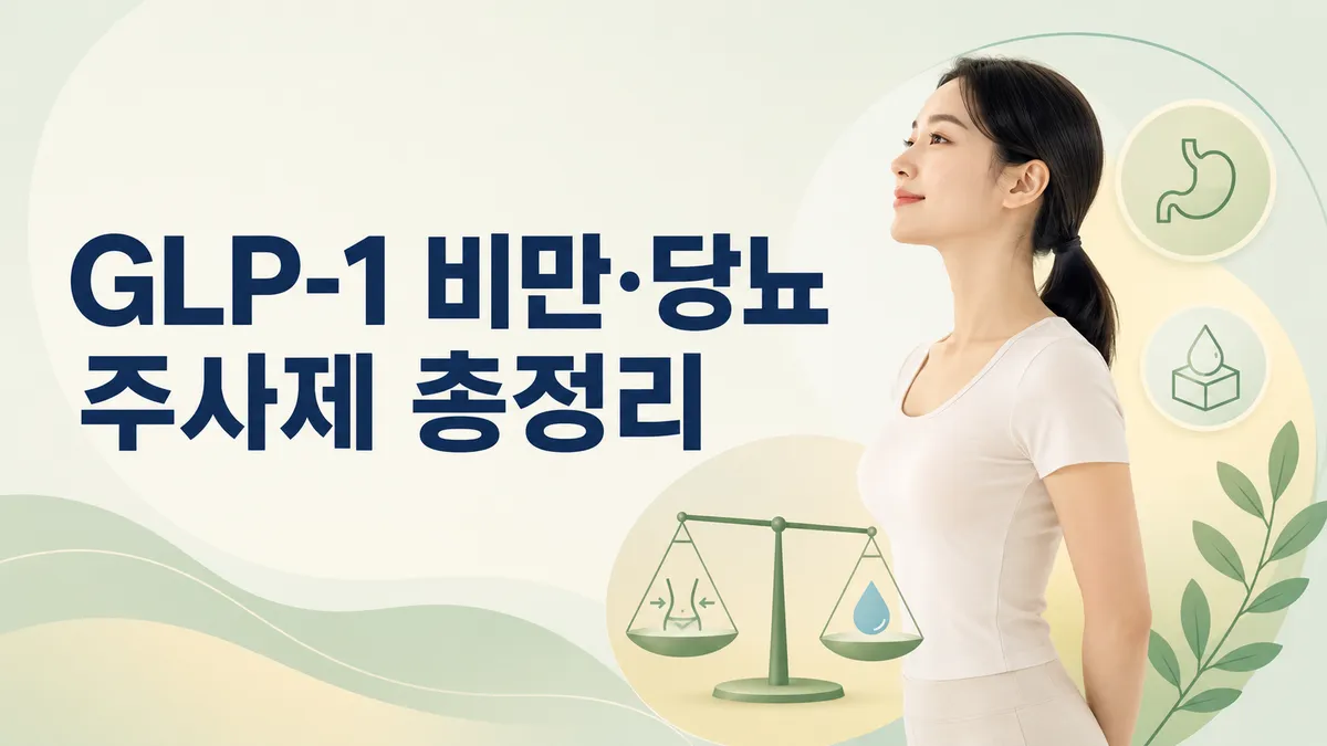 GLP-1 비만·당뇨 주사제 총정리 | 마운자로·위고비 차이