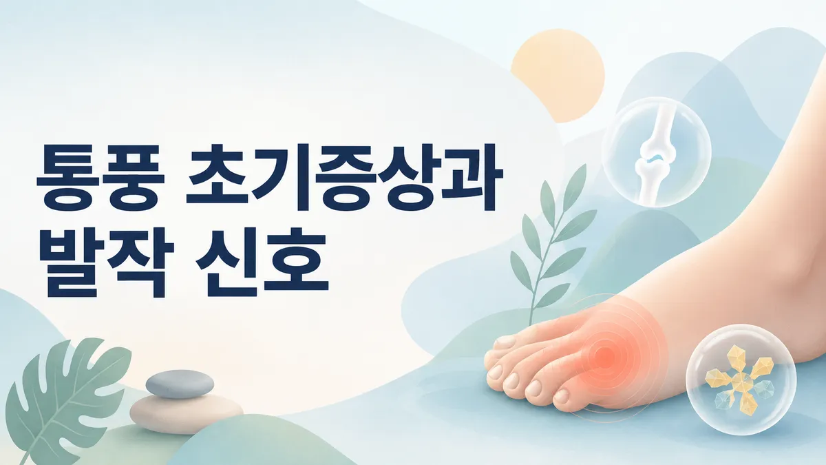 통풍 초기증상과 발작 신호