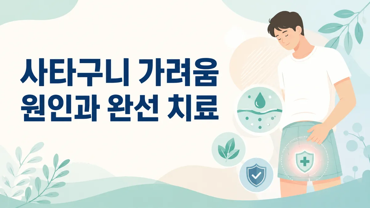 사타구니 가려움 원인과 완선 치료