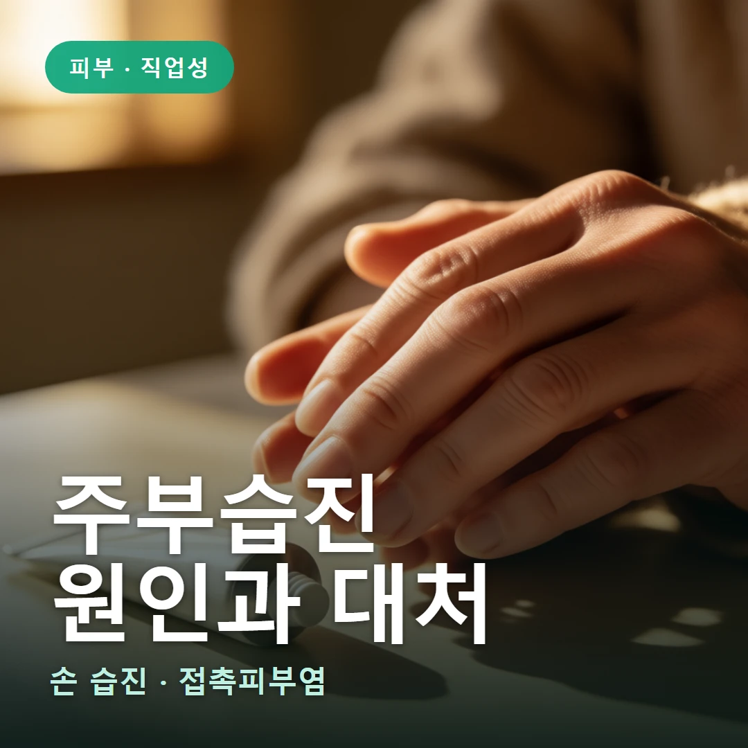 주부습진 요약 표지 — 손 습진 · 접촉피부염