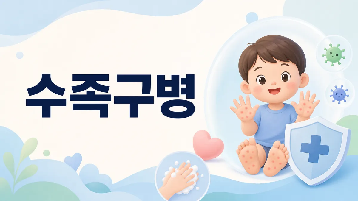 수족구병 증상과 전염기간, 물집 특징 총정리