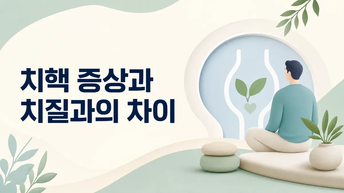 치핵 증상과 치질과의 차이