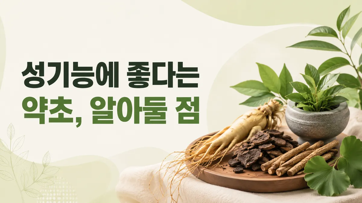 성기능에 좋다는 약초, 알아둘 점