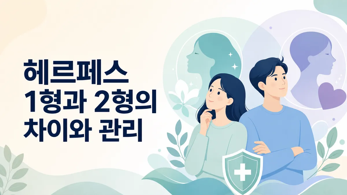 헤르페스 1형과 2형의 차이와 관리