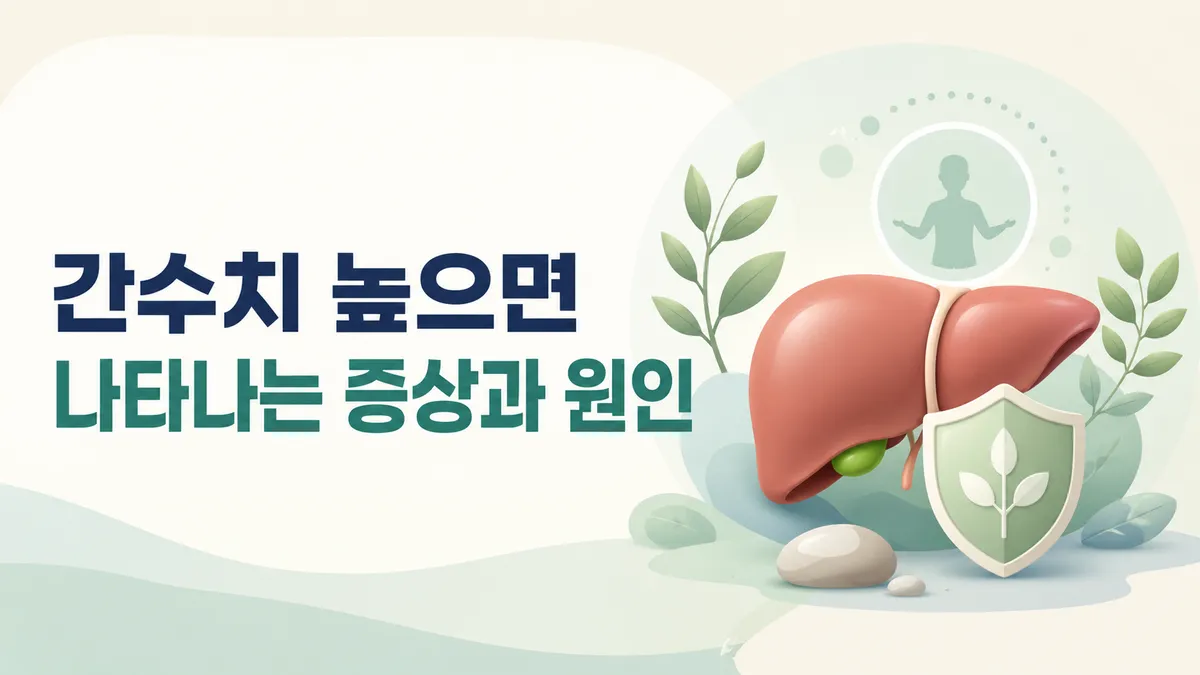 간수치 높으면 나타나는 증상과 원인