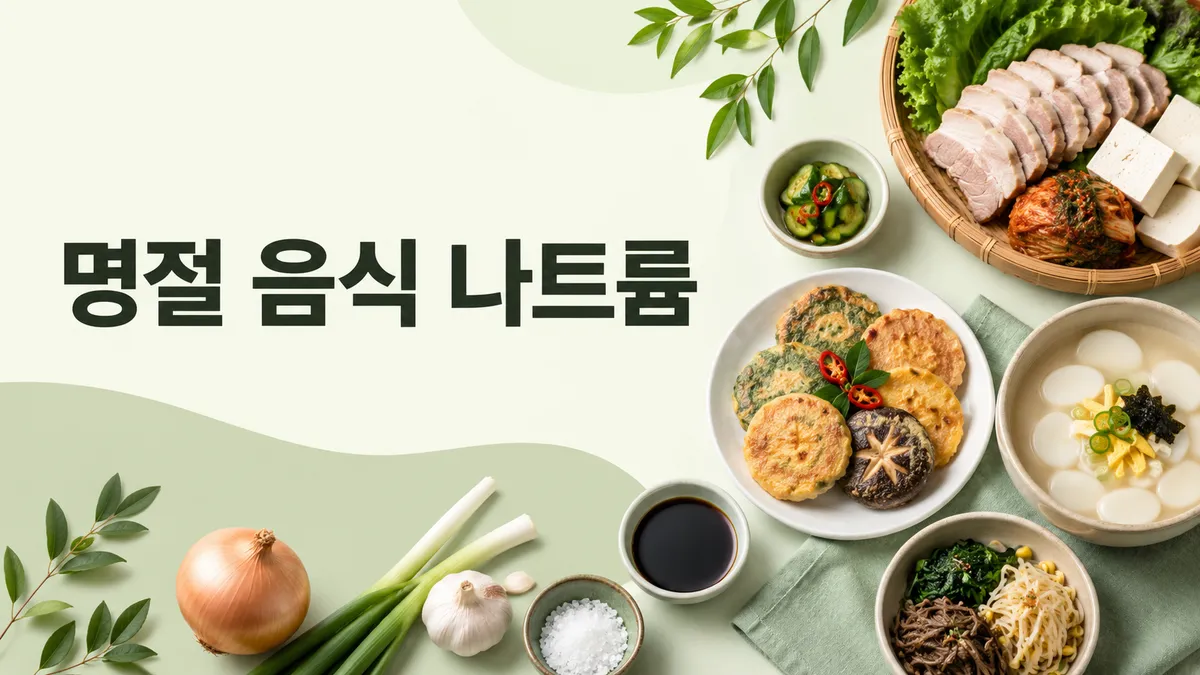 명절 음식과 혈압, 나트륨을 줄이는 현실적인 방법