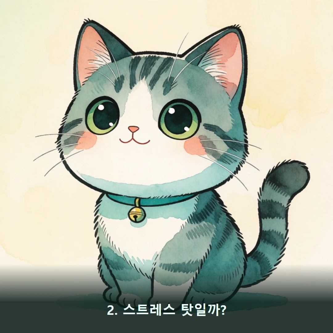 웹툰 2컷 — 2. 스트레스 탓일까?