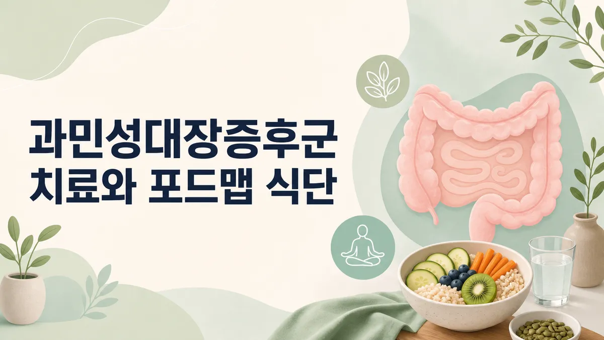 과민성대장증후군 치료와 포드맵 식단