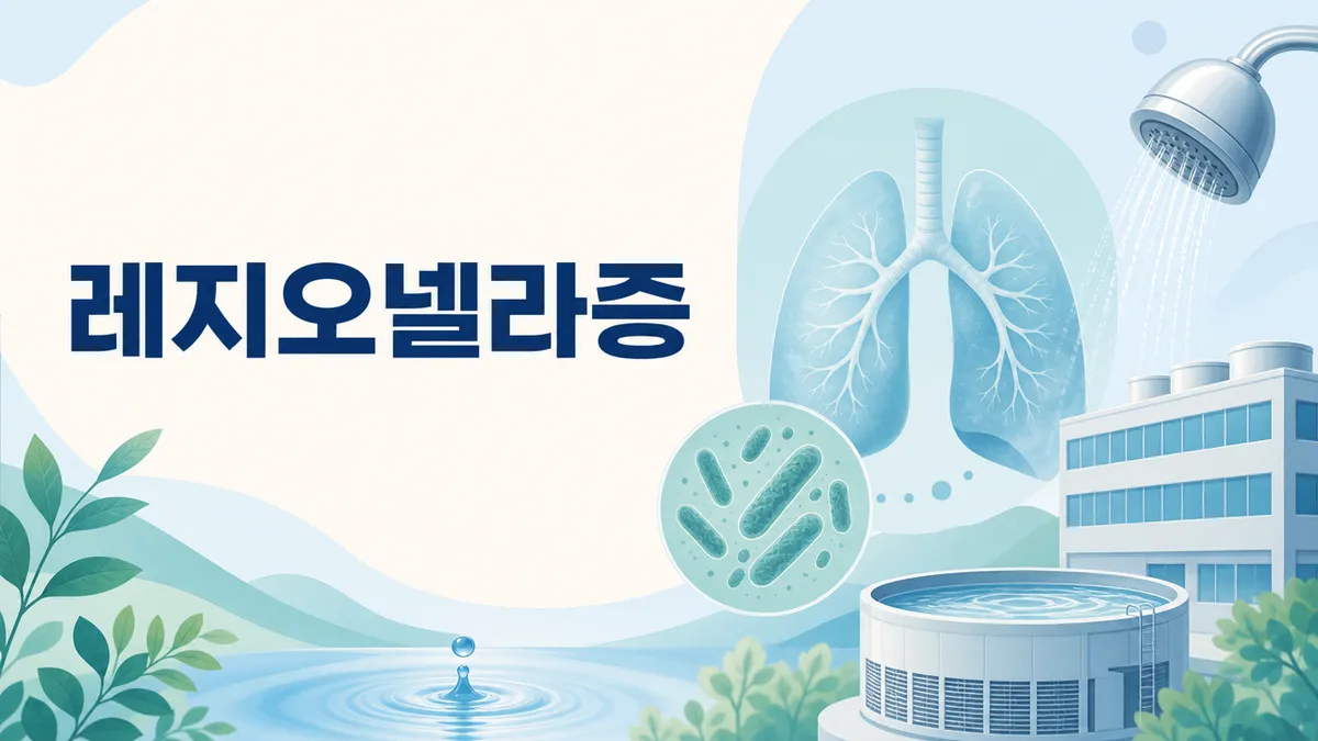 레지오넬라증 증상과 냉방기 감염 경로 총정리