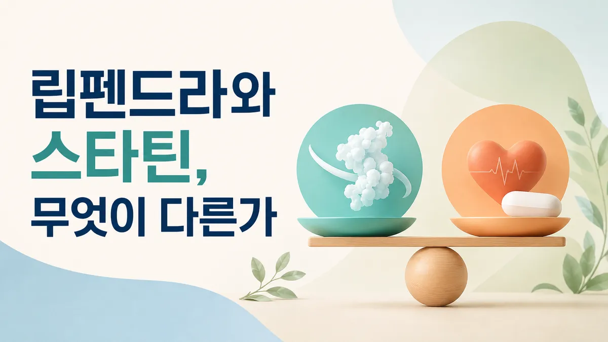 립펜드라와 스타틴, 무엇이 다른가