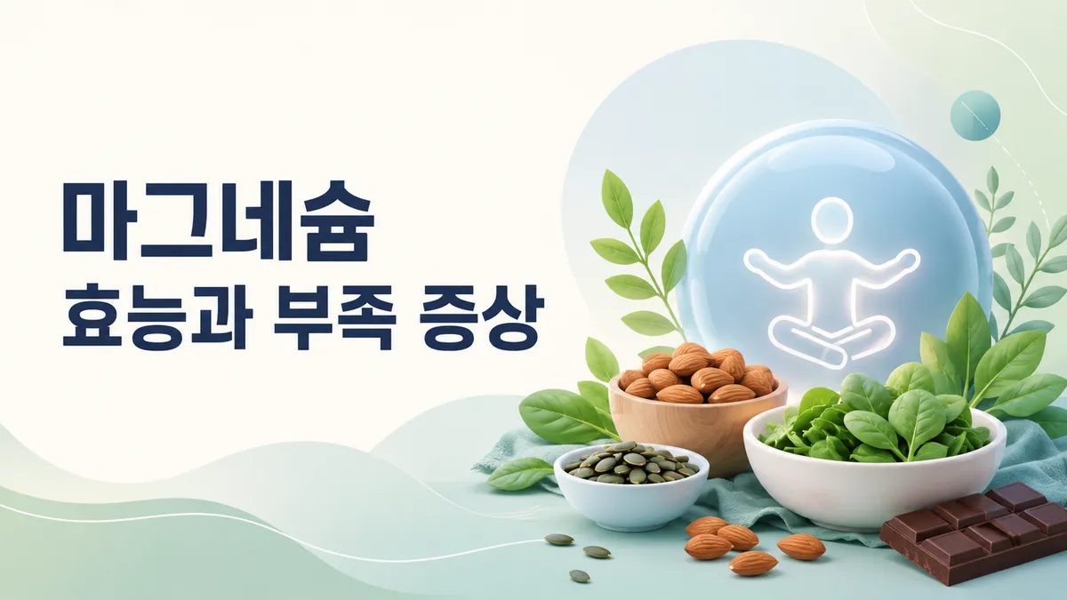 마그네슘 효능과 부족 증상