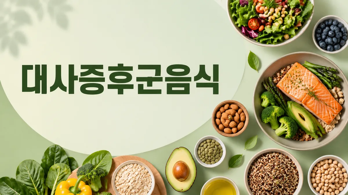 대사증후군에 좋은 음식과 피해야 할 음식, 5가지 지표별 식사 전략