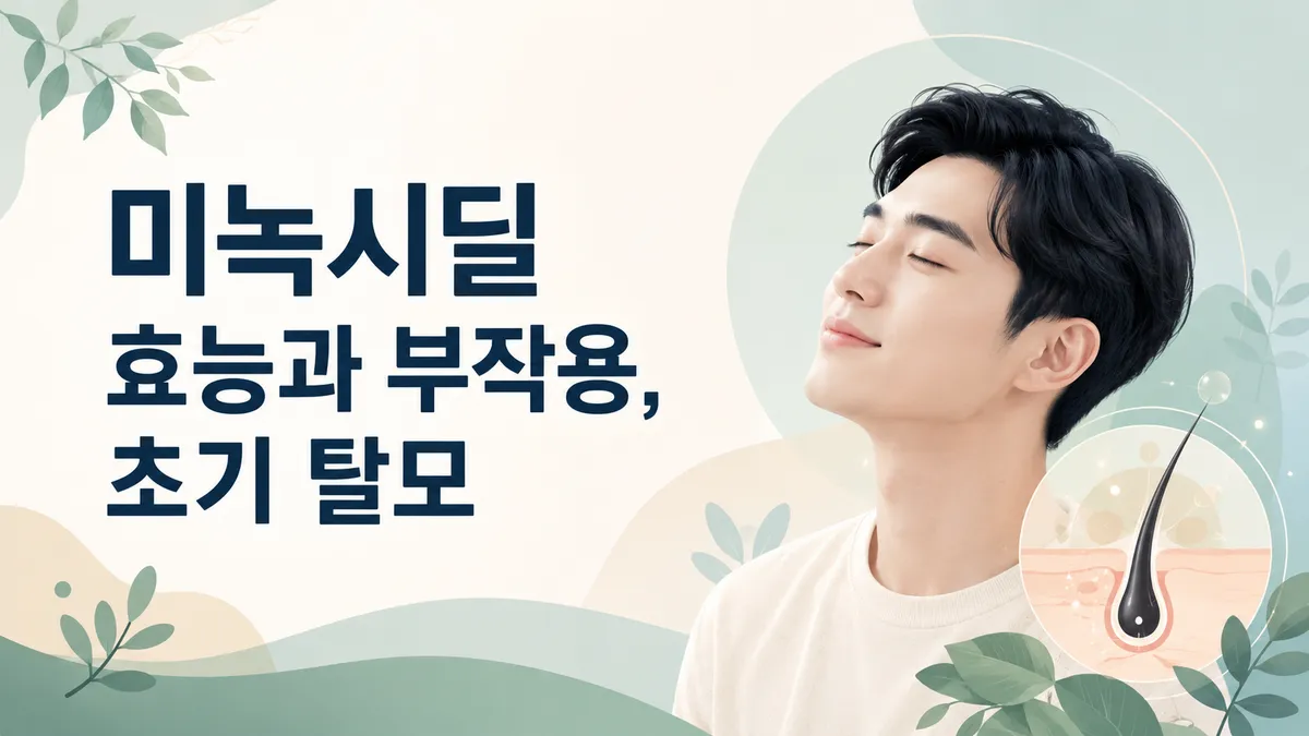 미녹시딜 효능과 부작용, 초기 탈모