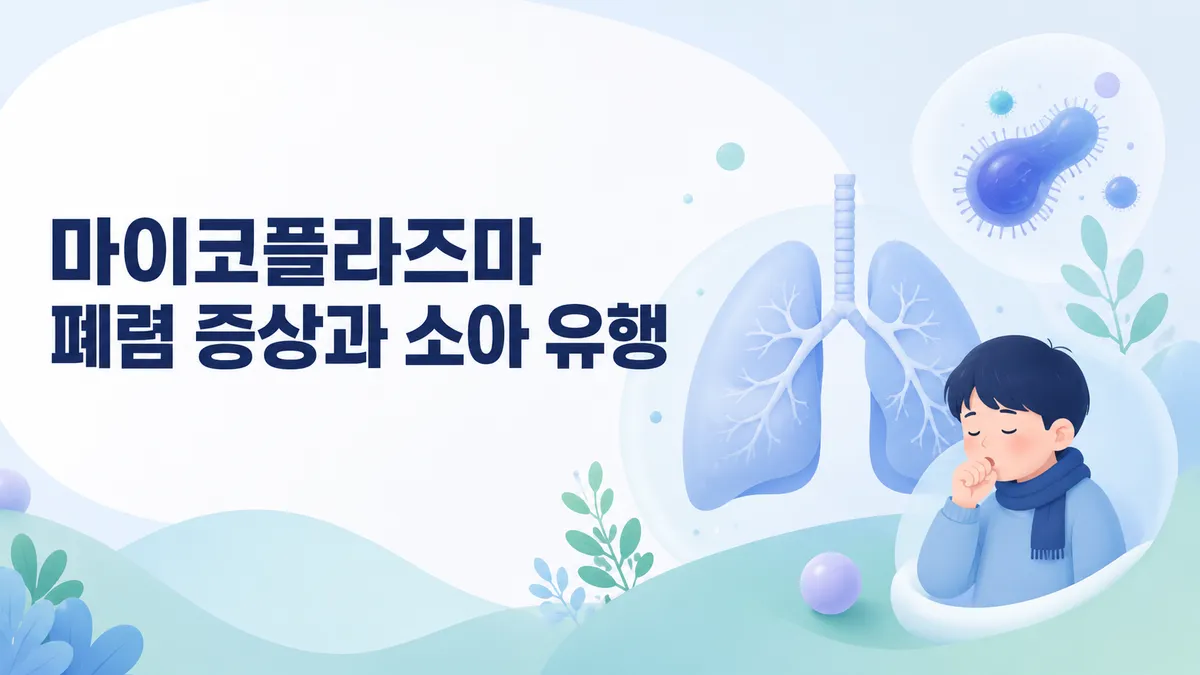 마이코플라즈마 폐렴 증상과 소아 유행