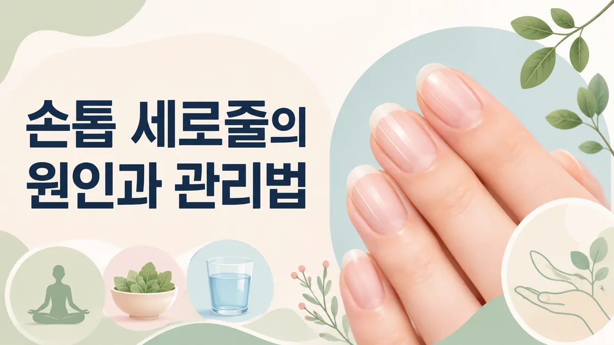 손톱 세로줄의 원인과 관리법