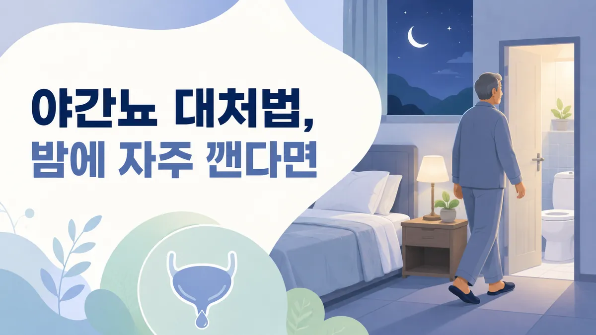 야간뇨 대처법, 밤에 자주 깬다면