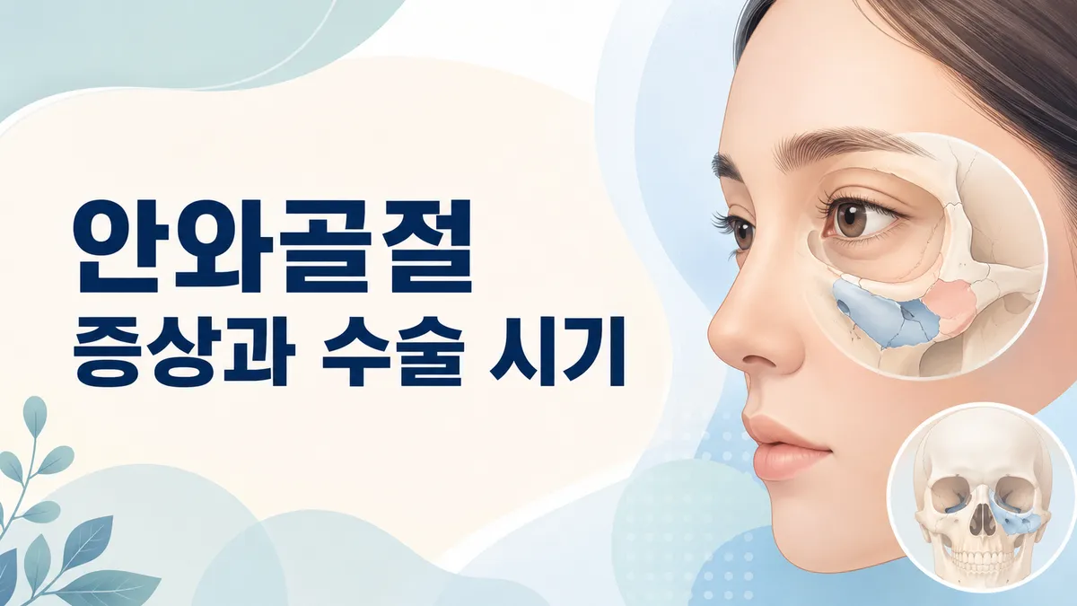 안와골절 증상과 수술 시기