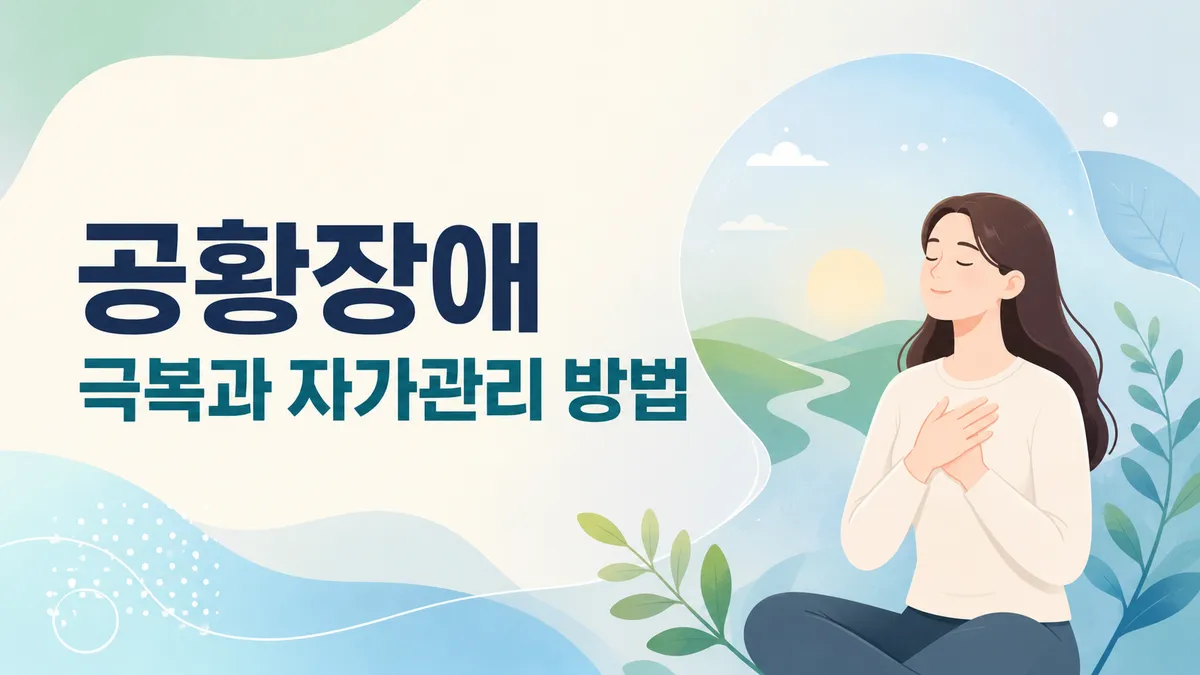 공황장애 극복과 자가관리 방법