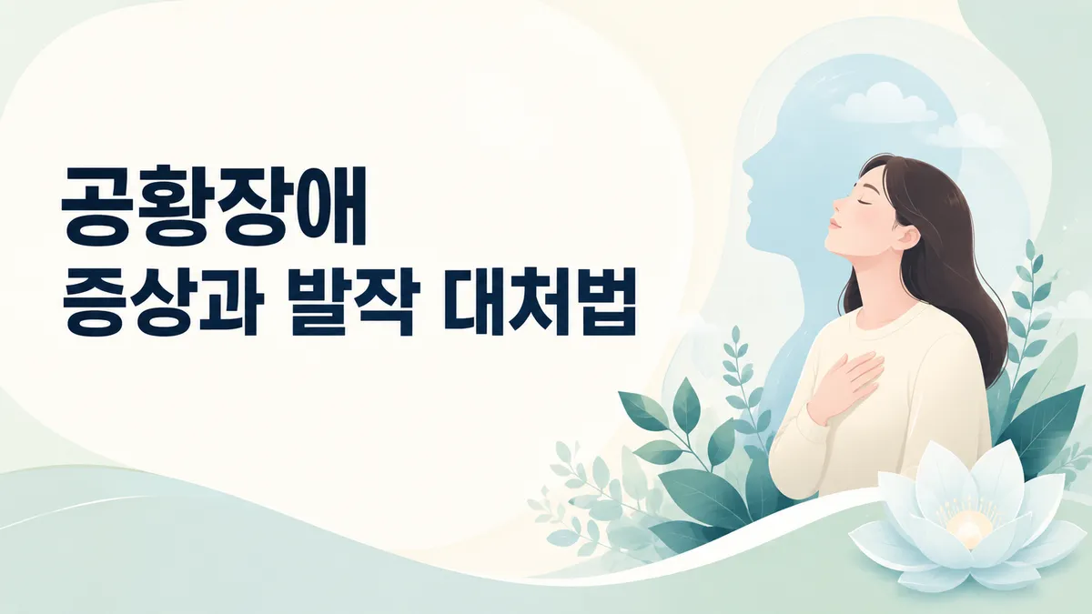 공황장애 증상과 발작 대처법