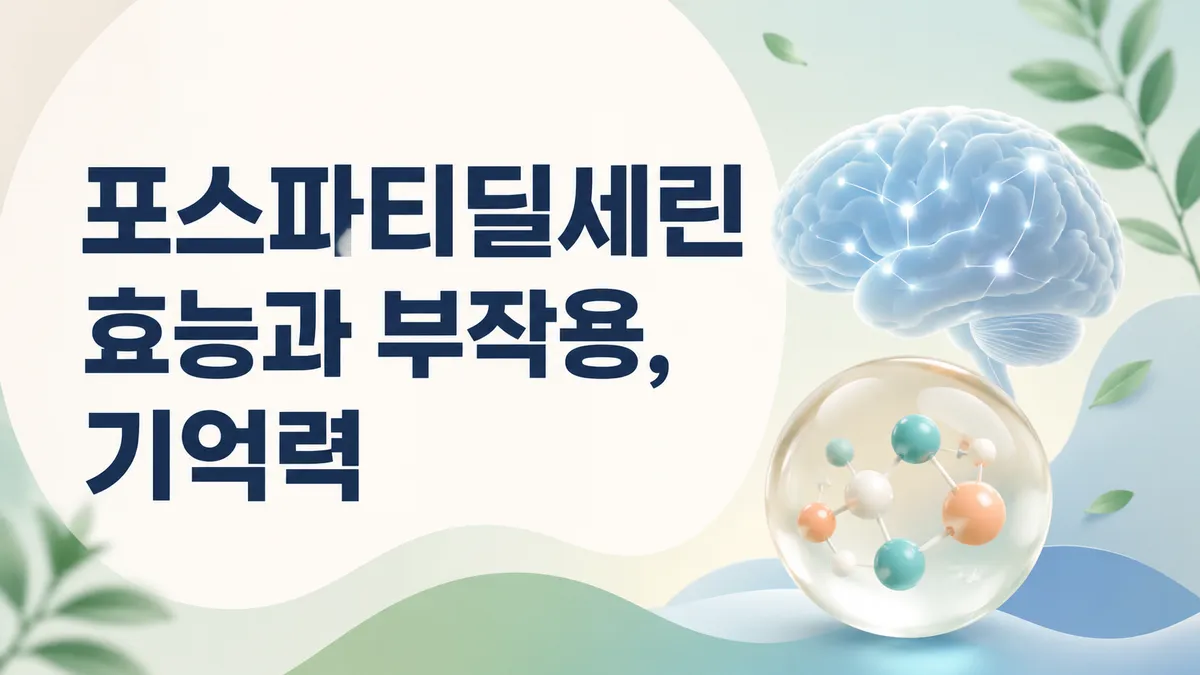 포스파티딜세린 효능과 부작용, 기억력