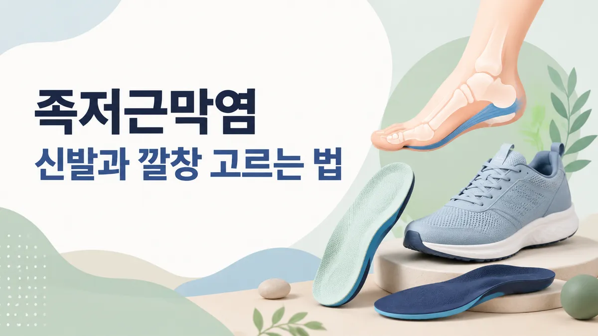 족저근막염 신발과 깔창 고르는 법