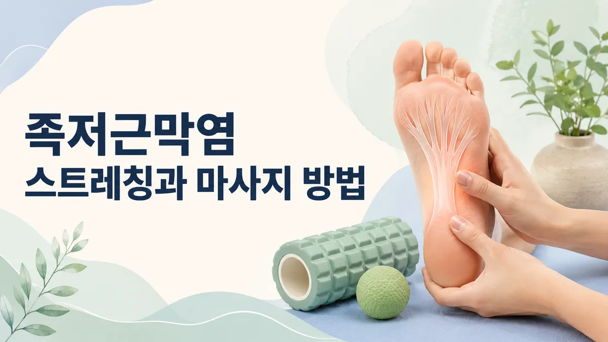 족저근막염 스트레칭과 마사지 방법