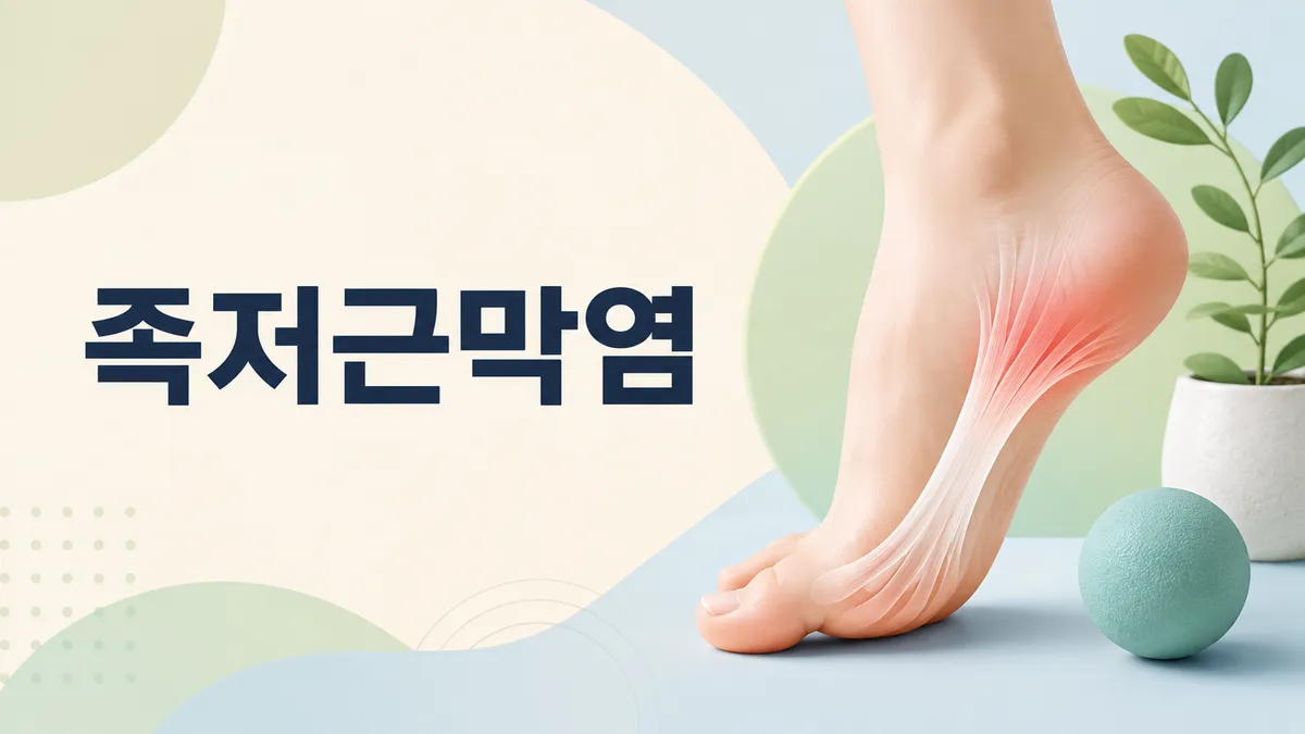 족저근막염 증상과 원인, 발뒤꿈치 통증