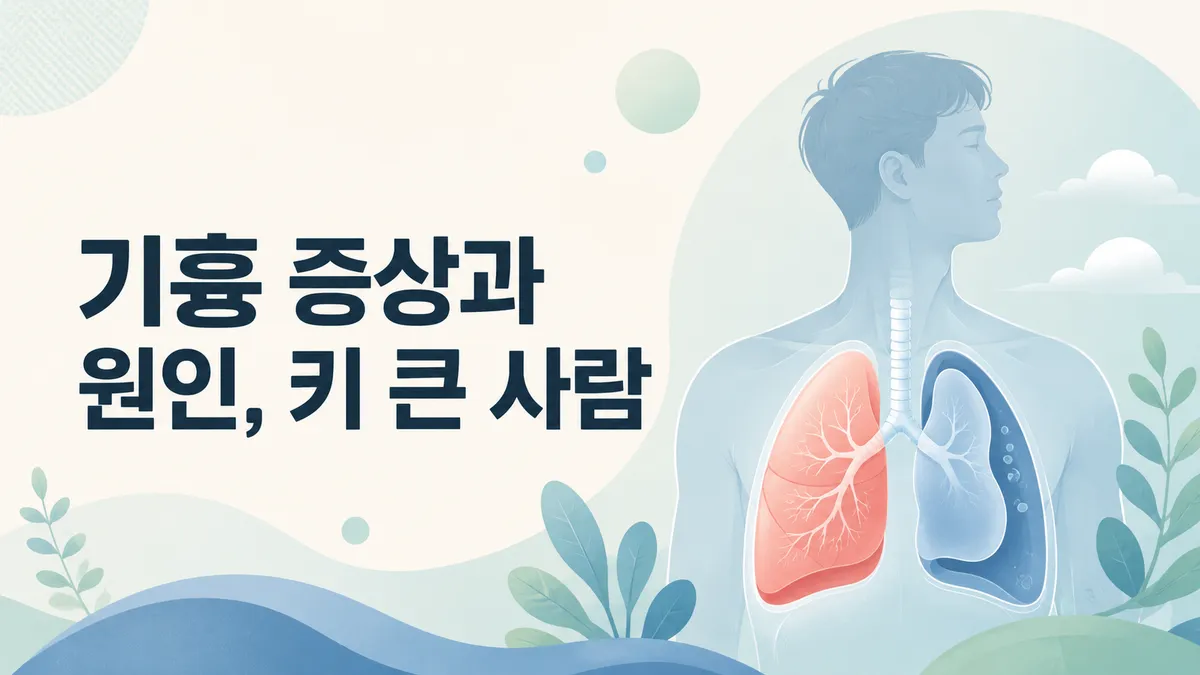 기흉 증상과 원인, 키 큰 사람