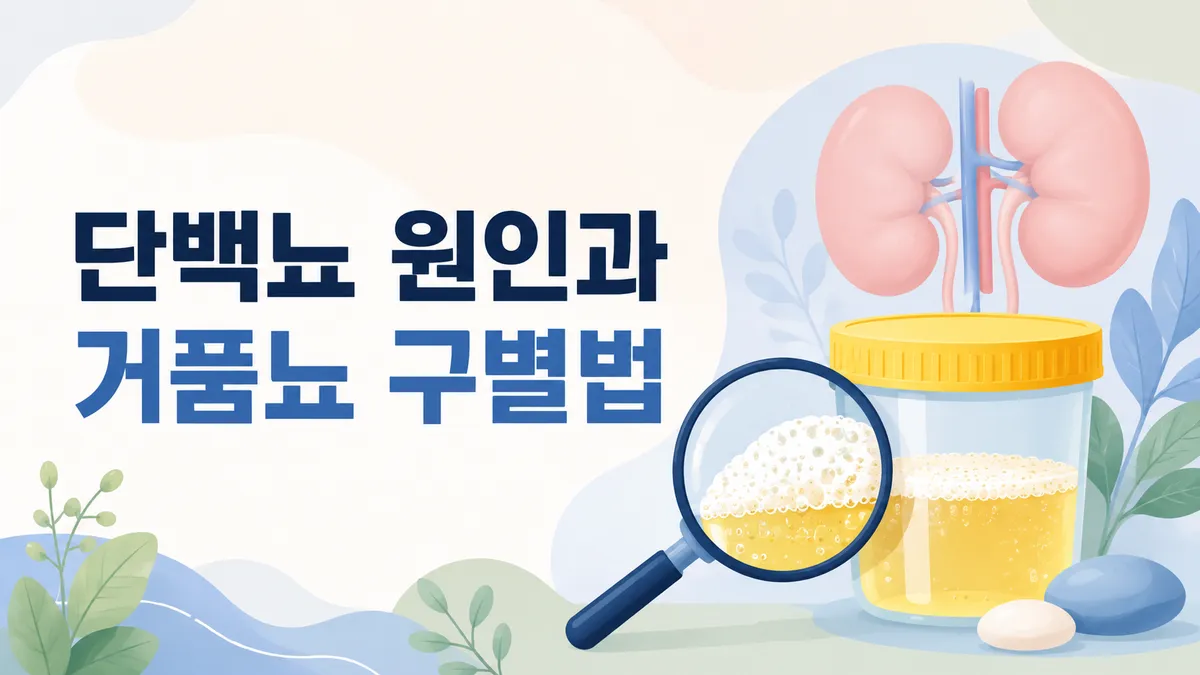 단백뇨 원인과 거품뇨 구별법
