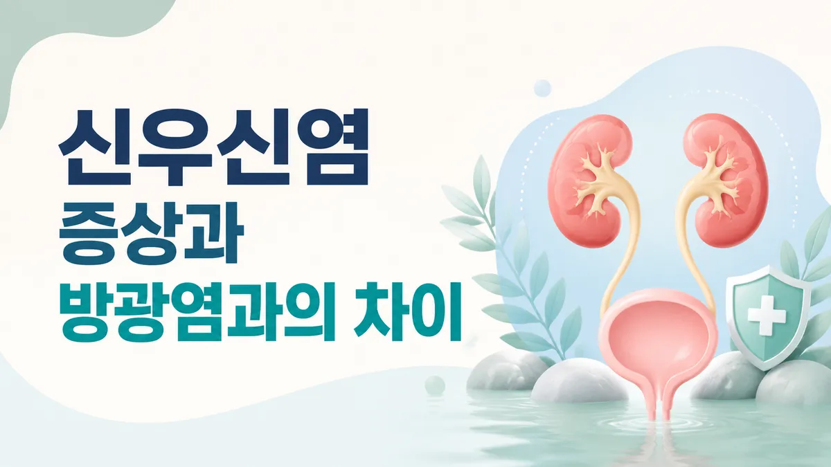 신우신염 증상과 방광염과의 차이
