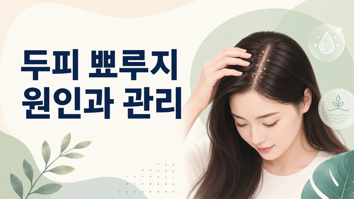 두피 뾰루지 원인과 관리