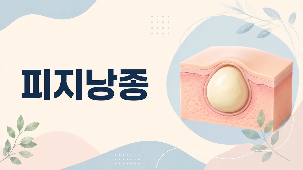 피지낭종 원인과 제거 방법, 짜도 되나