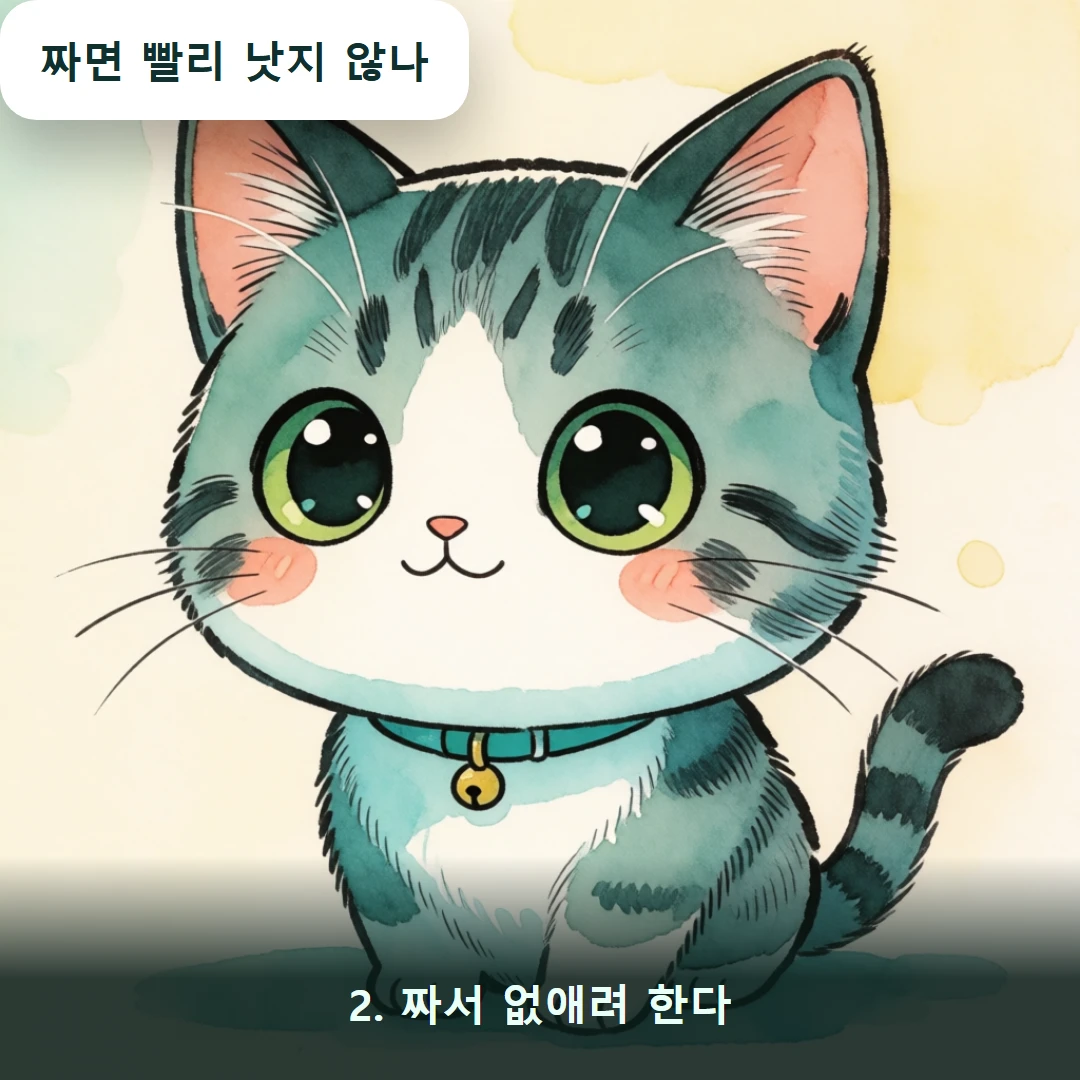 웹툰 2컷 — 2. 짜서 없애려 한다 (짜면 빨리 낫지 않나)